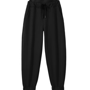 Quần Jogger nỉ thể thao 002KZ Đen