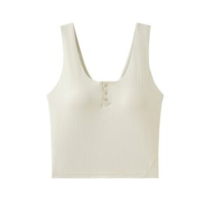 Áo Tank top thể thao 3023WX Kem be