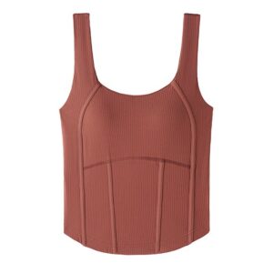 Áo Tank top thể thao 3097WX Nâu đất