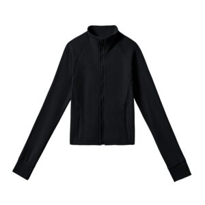 Áo khoác thể thao có gân 2610YFG Đen