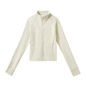 Áo khoác thể thao có gân 2610YFG Màu kem