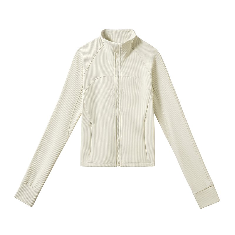 Áo khoác thể thao có gân 2610YFG Màu kem