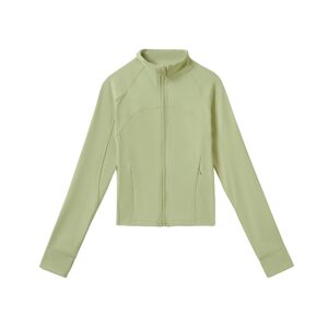 Áo khoác thể thao trơn 2610YFT Xanh bơ