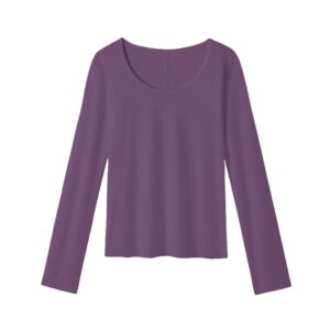 Áo thun dài tay 5223CX Tím ruốc